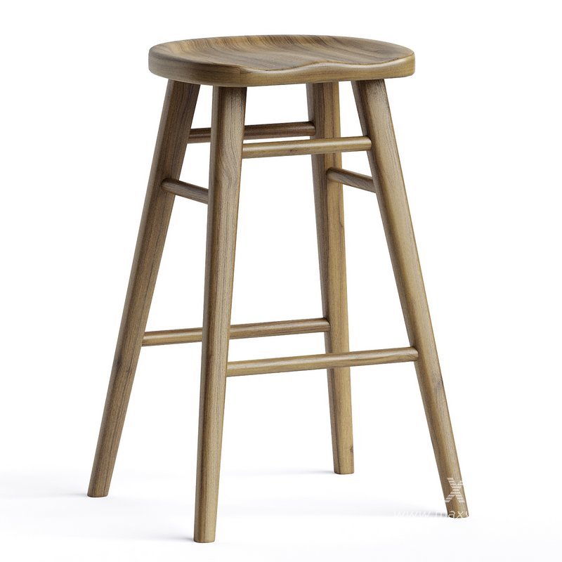 Scandinavian Style Timber Barstool - Image 2