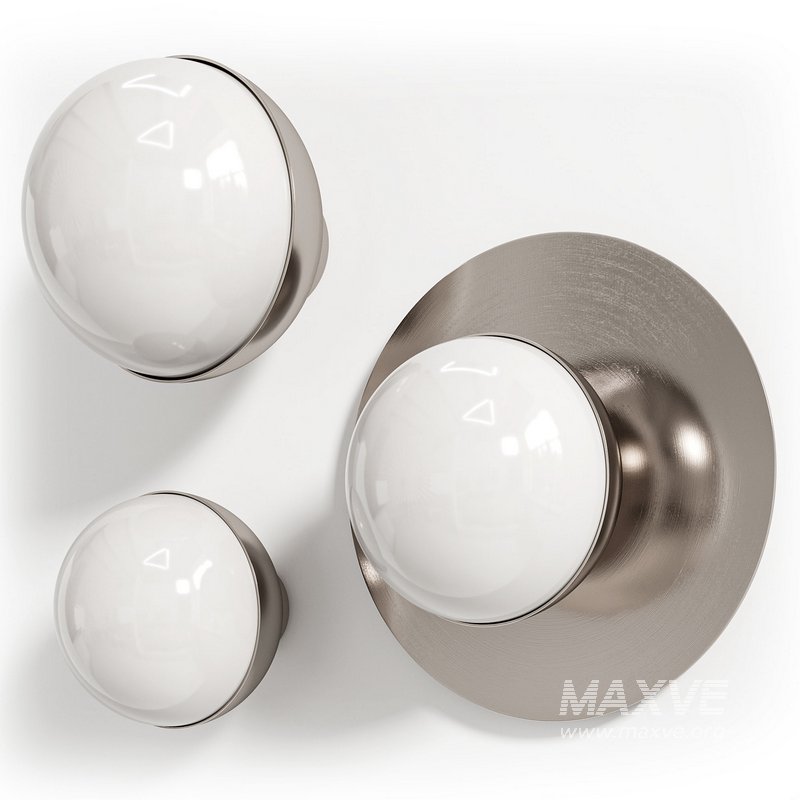 Orb Disc Ruby Watts Lighting Wall Lamp - Image 2