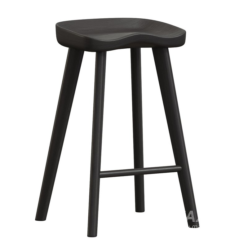 Bethan 65cm Wooden Bar stool - Image 2