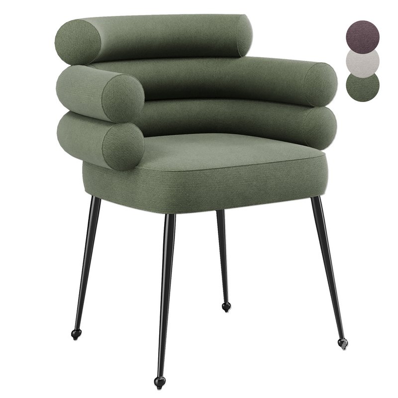 Linen Dining Chair - Image 1