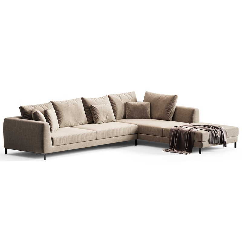 Ray Corner Sectional Sofa By B&B ITALIA - Image 6