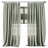 Classic Linen Curtain Set with Metal Rings and Roman shade 63 - Thumbnail 1