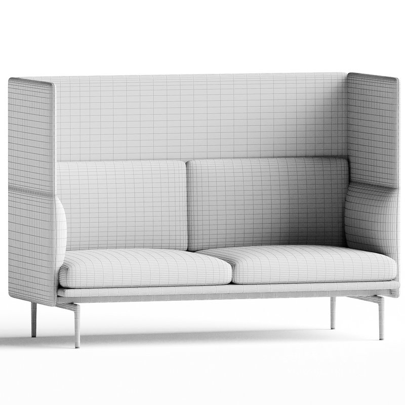 Outline Highback 2 Seater Sofa - Image 3