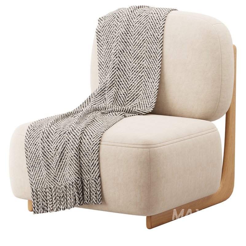 Modern Simple Style Cherry Wood Side Chair - Image 2