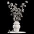 Beautiful Cotton Branches in a Ceramic Vase - Thumbnail 2
