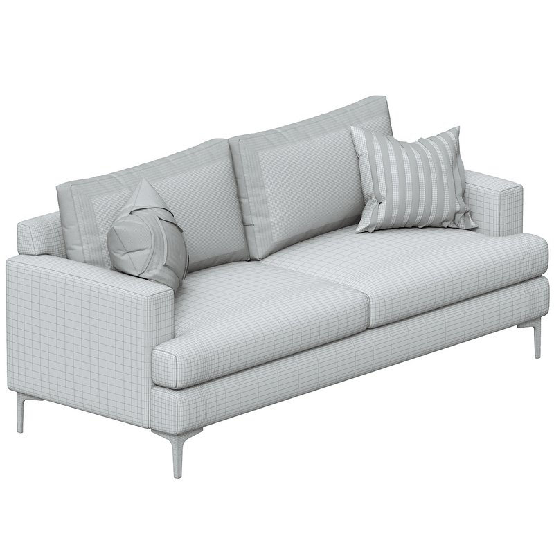 Tribeca Ivory Upholstered Sofa - Image 3
