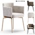 EVORA METAL LEGS UPHOLSTERED CHAIRS - Thumbnail 1