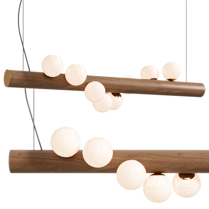 Scandinavian Wooden Pendant Lamp - Image 1