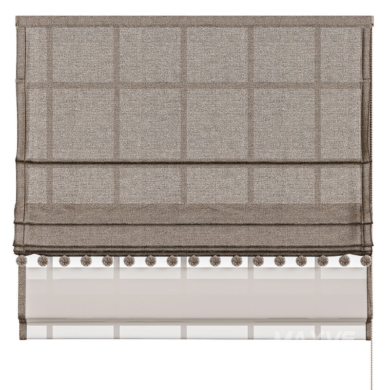 Roman curtain with pom pom 3 - Image 4