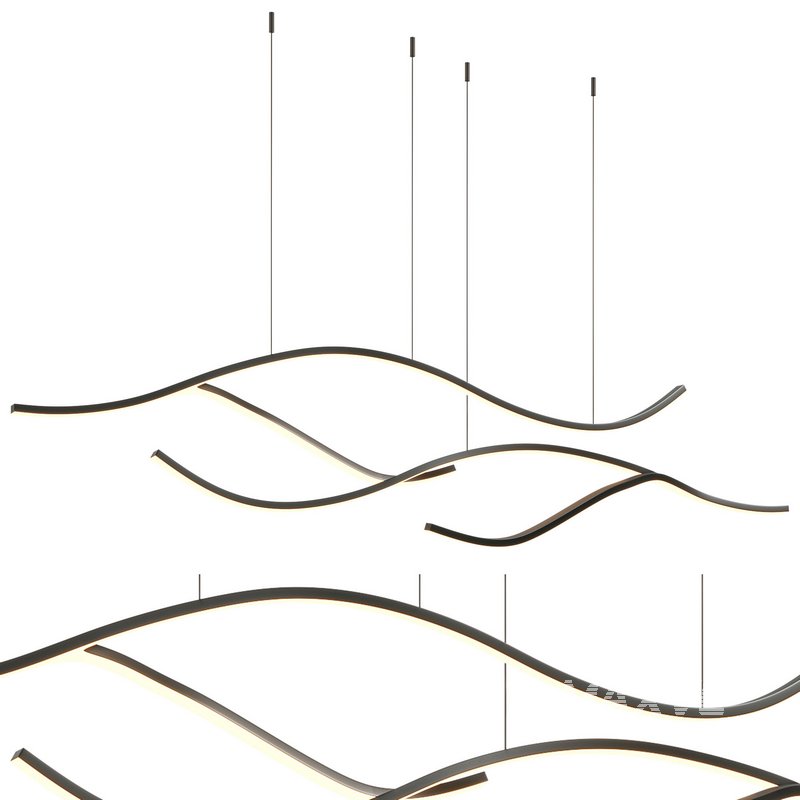 Louise Modern Wave Pendant Light - Image 6