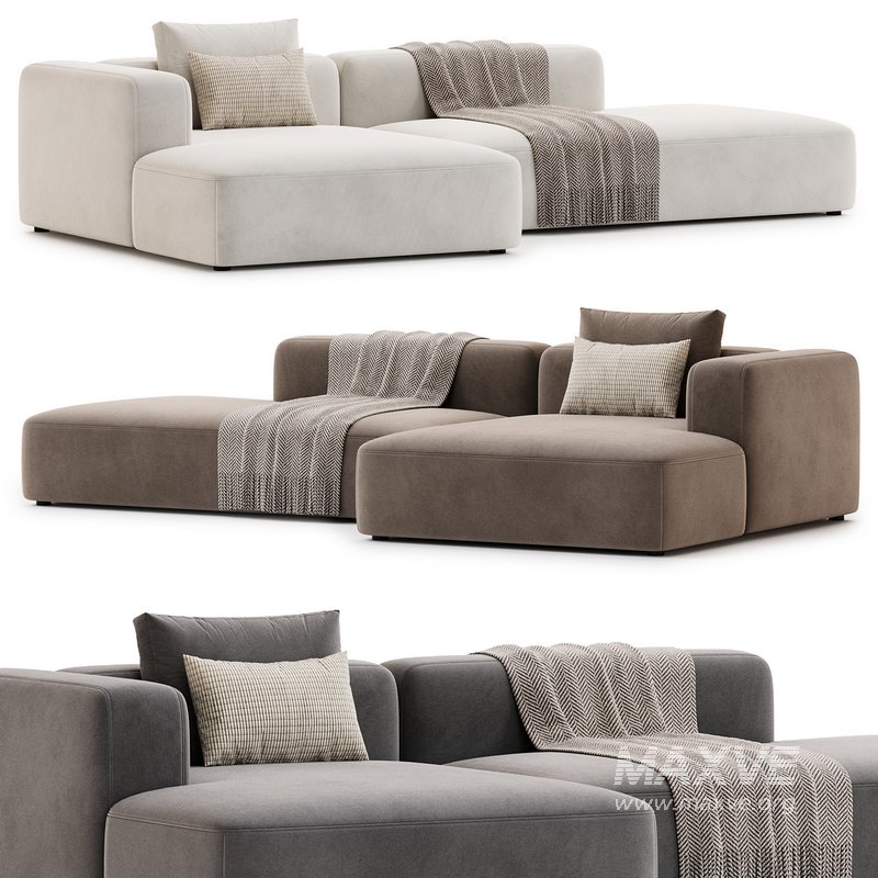 Stone Modular Sofa 2 by Tamamm - Image 1