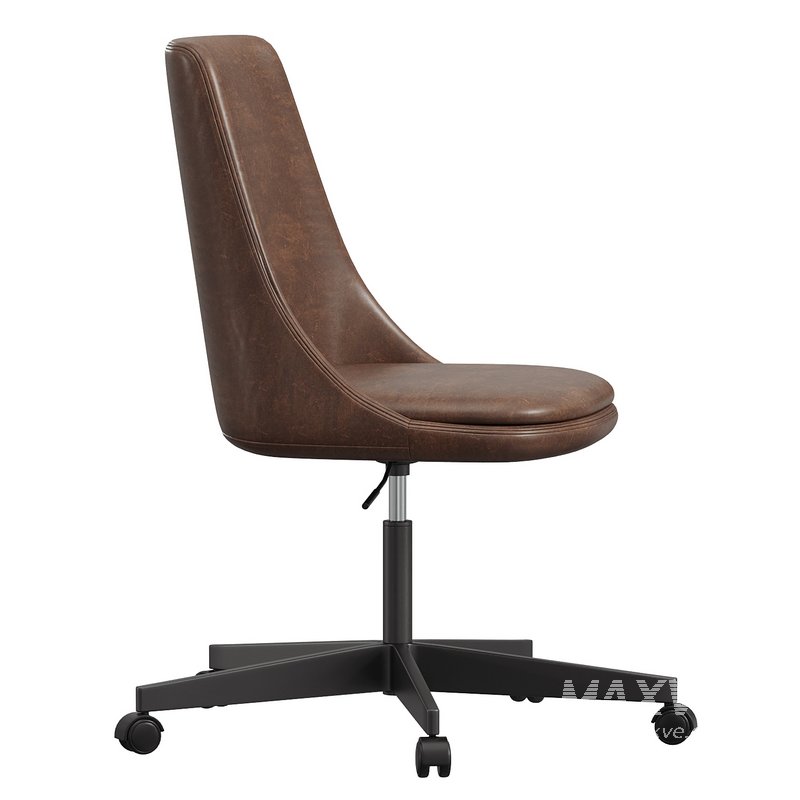 Jaz Leather Swivel Desk Chair - Image 1
