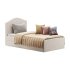 Upholstered bed frame Kilanda light beige Luroy Standard Single - Thumbnail 3