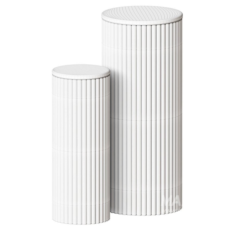 DELHI Black Marble and Mango Wood Plant Holder - Image 2