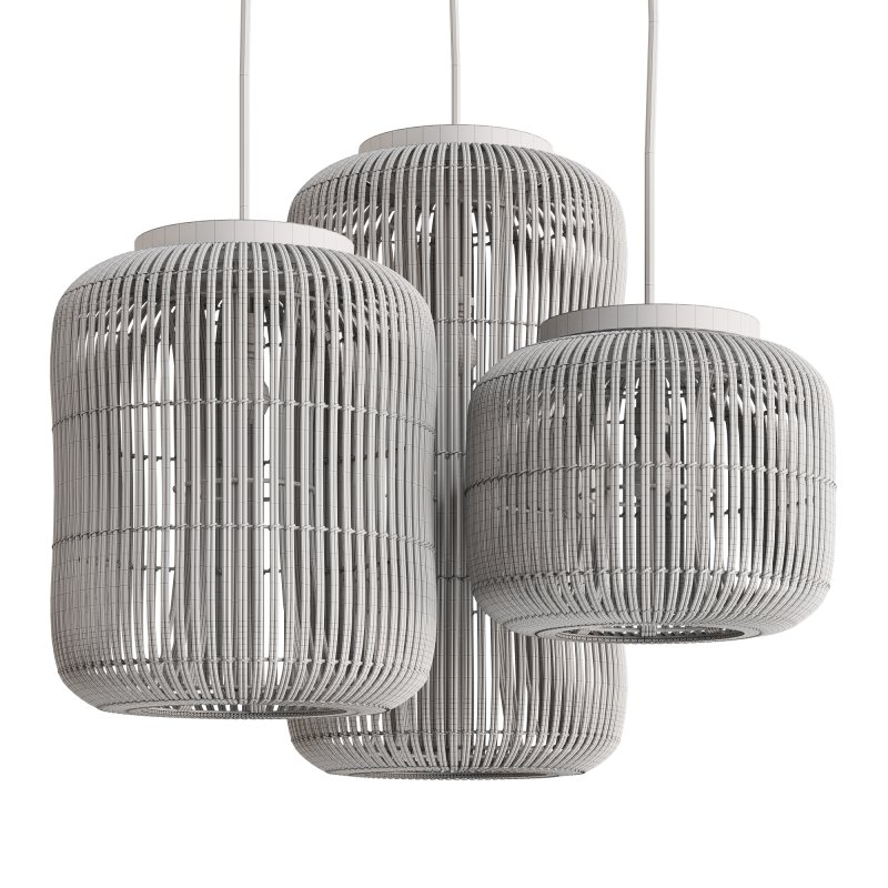 Natural Rattan Lamp by dBodhi Barrel - Image 6