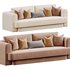 Form Camel Performance Velvet Sofa - Thumbnail 4