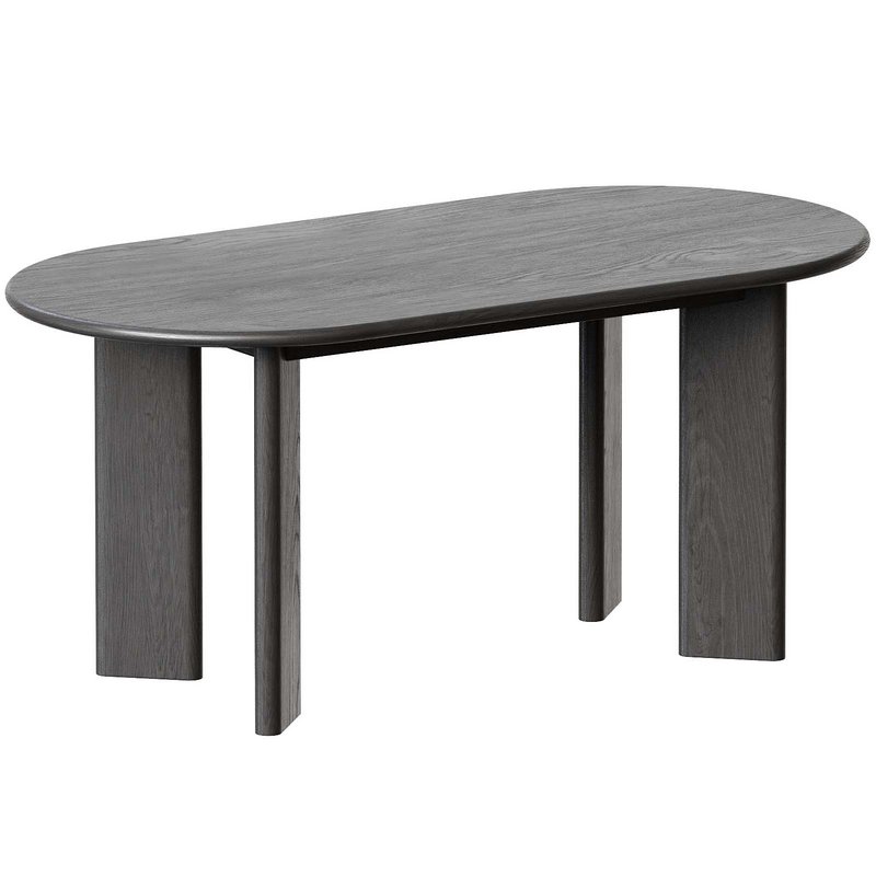 Oval Wood Dining Table - Image 4