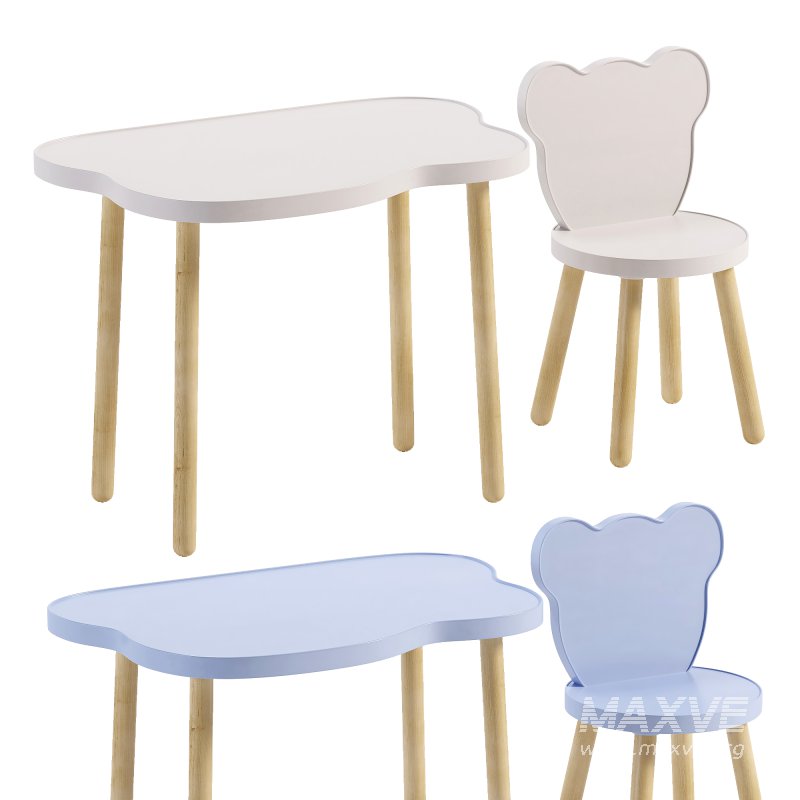 Table and chair childrens set - Image 2