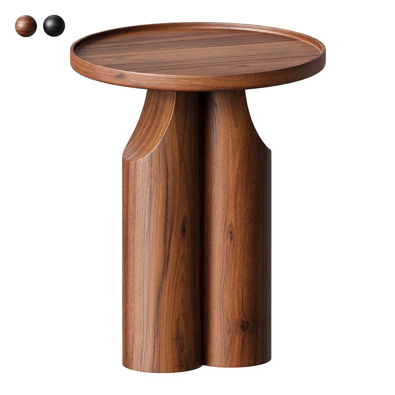 Solid walnut end table - Image 4