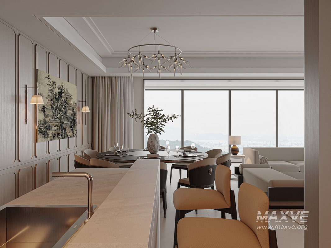 Chinese Living Room Dining Room - Image 6