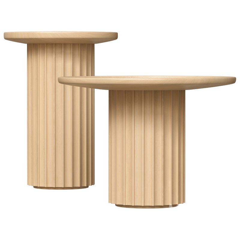 Round Ash Coffee Table - Image 5