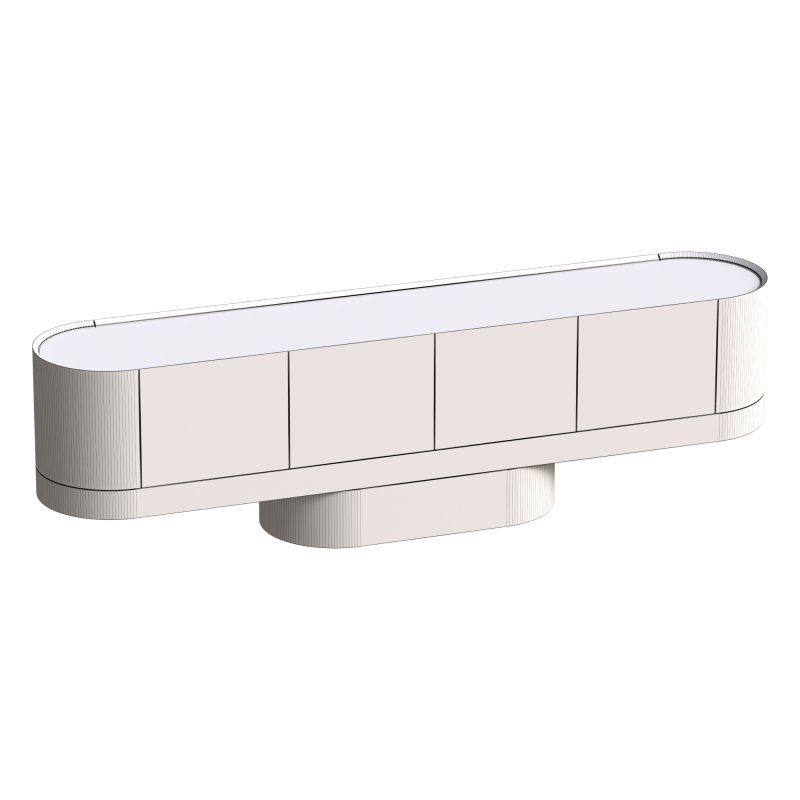 Wooden sideboard with doors - Image 2