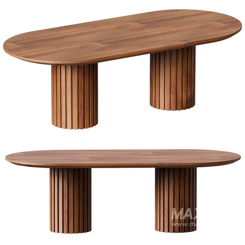 Oval Dining Table in Oak - Image 6