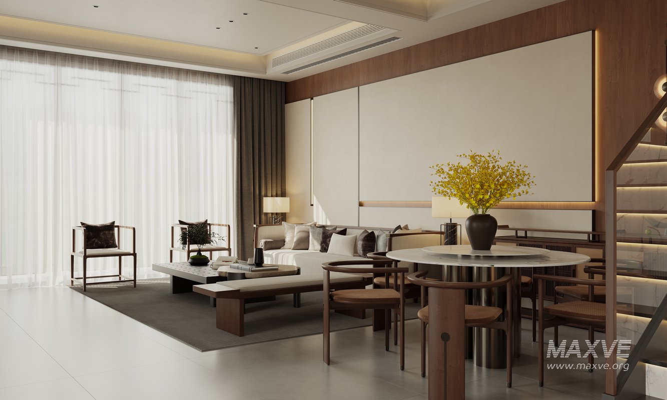 Chinese Living Room Dining Room - Image 2