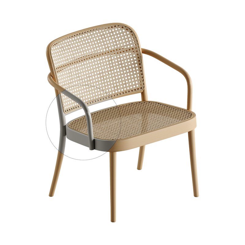 811 Lounge Armchair and Chair 365 by TON - Image 3