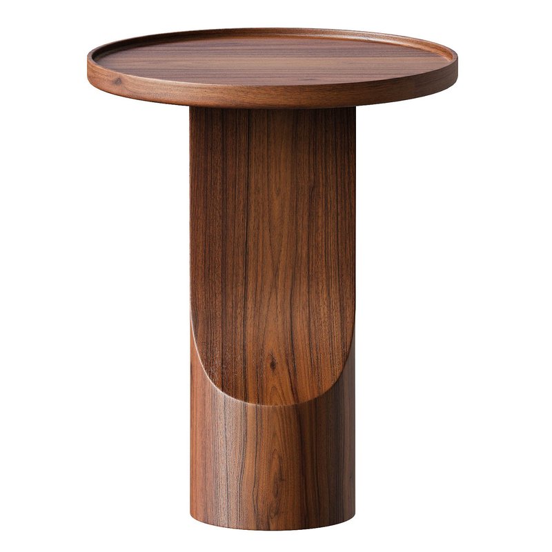 Solid walnut end table, Stigido - Image 5