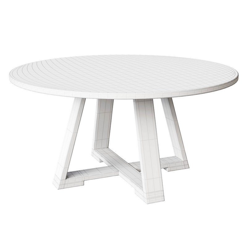 Uttermost Gidran Round Wood Rich Charcoal Black Dining Table - Image 4