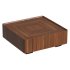 Jillann Industrial Walnut Square Coffee Table - Thumbnail 1