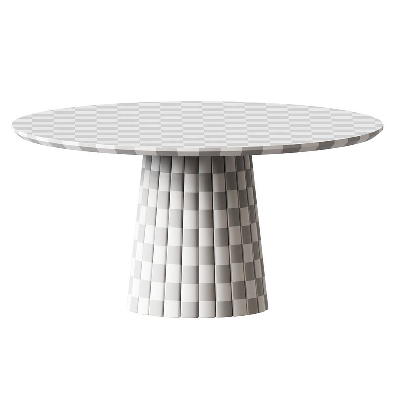 Solid Wood Round Dining Table - Image 1