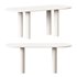 Pine Solid Wood Oval White Dining Table - Thumbnail 4