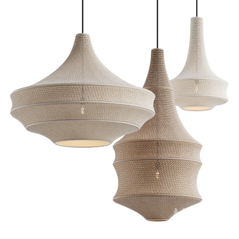 Crochet Pendant Lamp by Hamimi Design - Image 2
