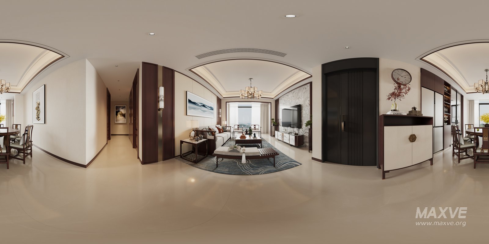 Chinese Living Room Dining Room - Image 3