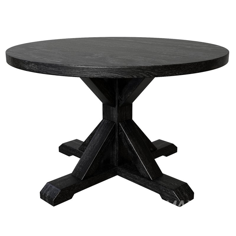 Balmain Round Dining Table Black - Image 5