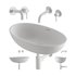 SHELL Countertop Basin and Y Basin Mixer by OMNIRES - Thumbnail 2