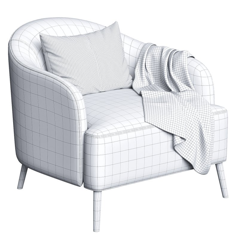 ISABEL | Fabric armchair By Minimomassimo - Image 3