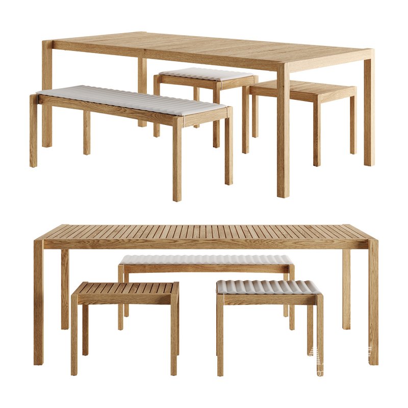 AH901 and AH912 Outdoor Dining Set by Carl Hansen - Image 1