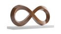 Abstract sculpture Infinity Mobius - Thumbnail 3