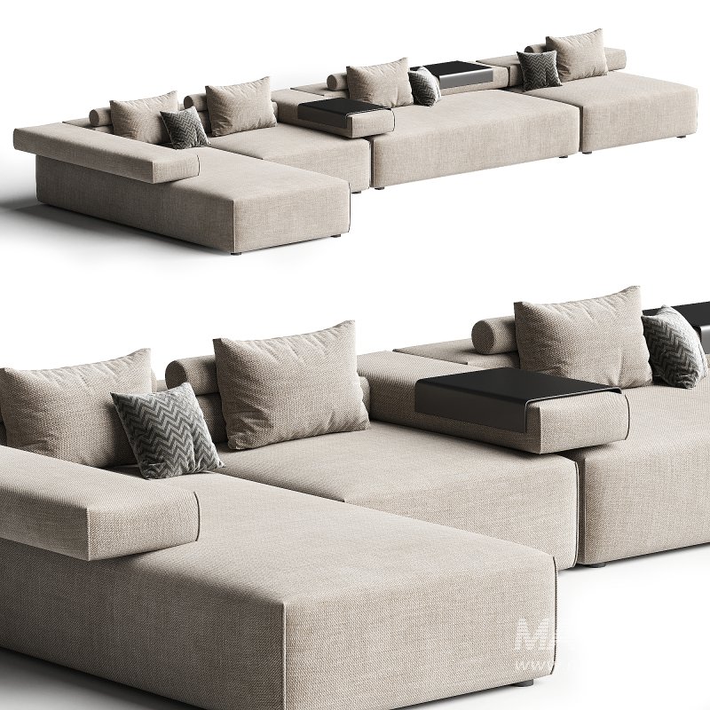 CINDER BLOCK modular sofa 3-4 - Image 4