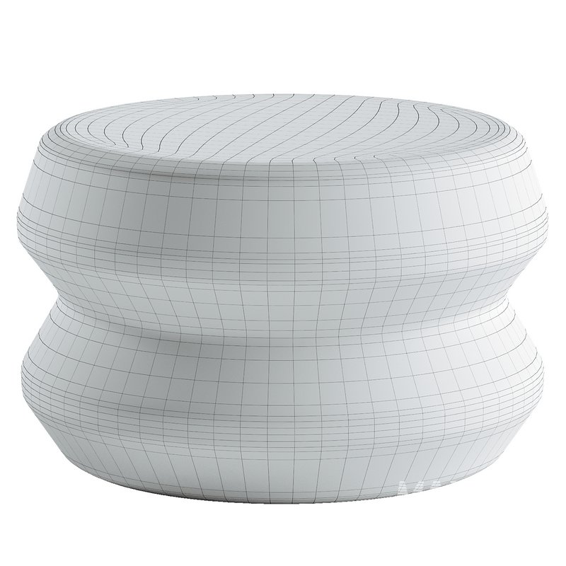 Alderwood Stone Outdoor Side Table - Image 4