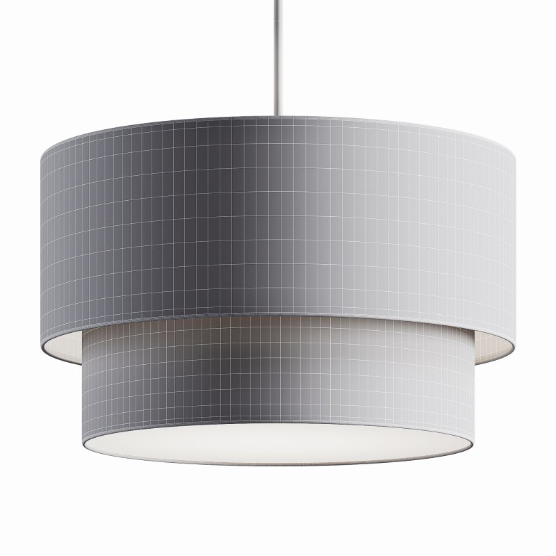 Modern Suspension Dual Drum Fabric Light - Image 7