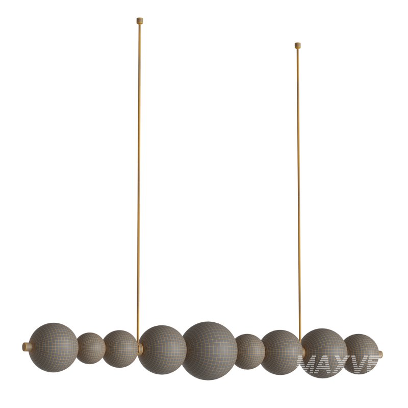 Céleste Satin H Chandelier by HOLLY HUNT - Image 4