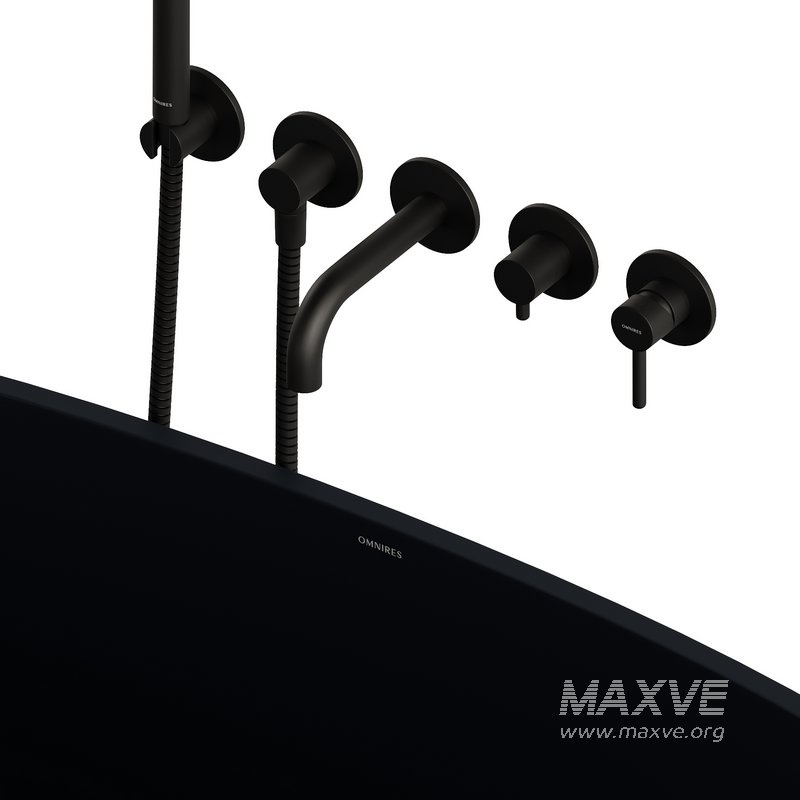 Y 5-Hole Bath Mixer and Shell Wanna by OMNIRES - Image 4