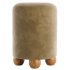 Pouffe with Ball Feet, Mohair - Thumbnail 3