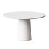 Round Marble Dining Table – Walnut Wood Cylinder Base - Thumbnail 4