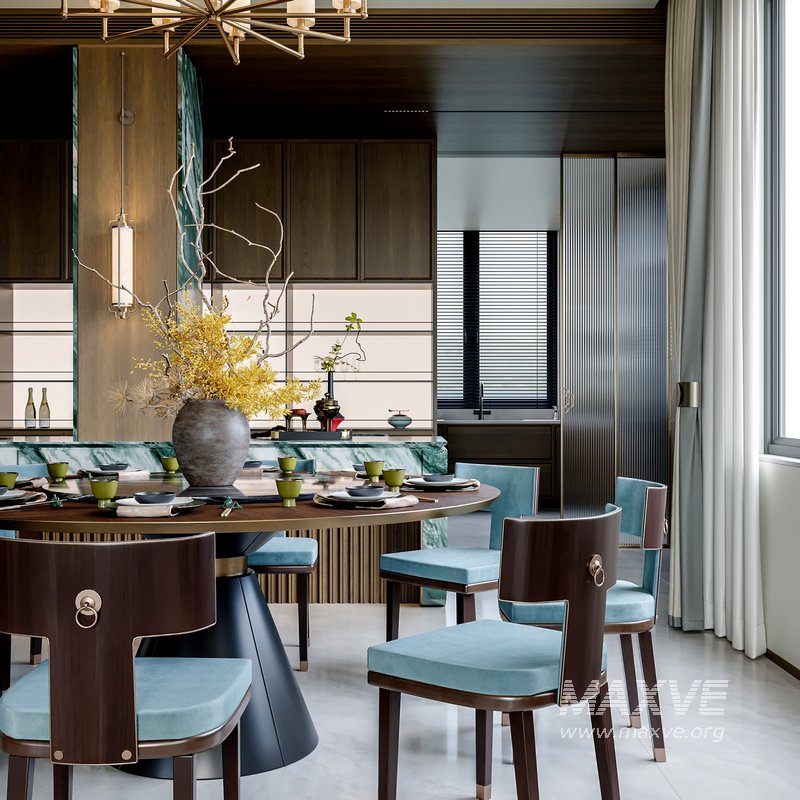 Chinese Living Room Dining Room - Image 4