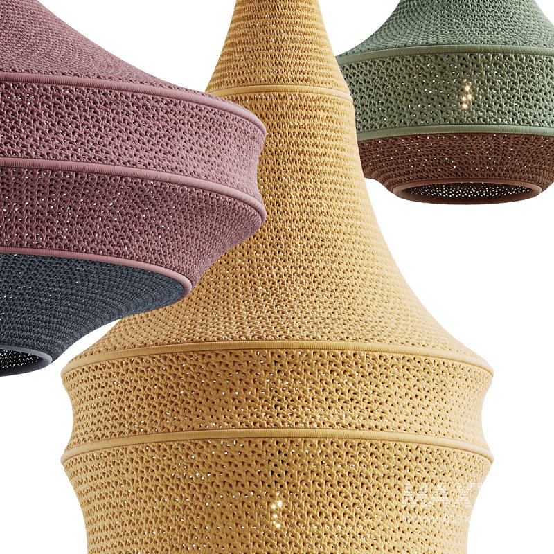 Crochet Pendant Lamp by Hamimi Design - Image 5
